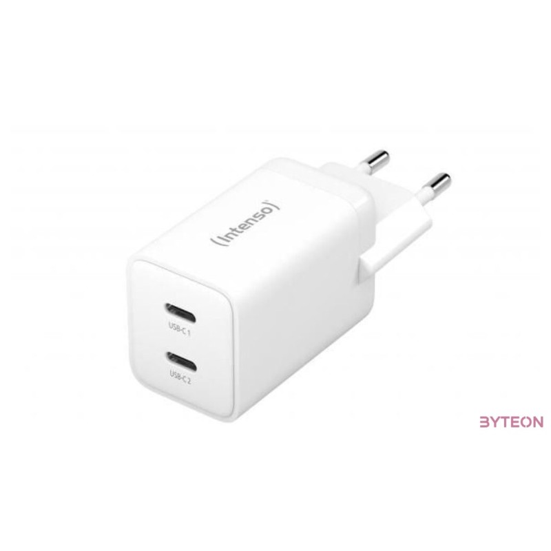 Intenso W40CC GaN Power Adapter White