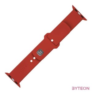 FIXED szilikon szíjkészlet az Apple Watch 42,44,45mm-e okosórákhoz, piros