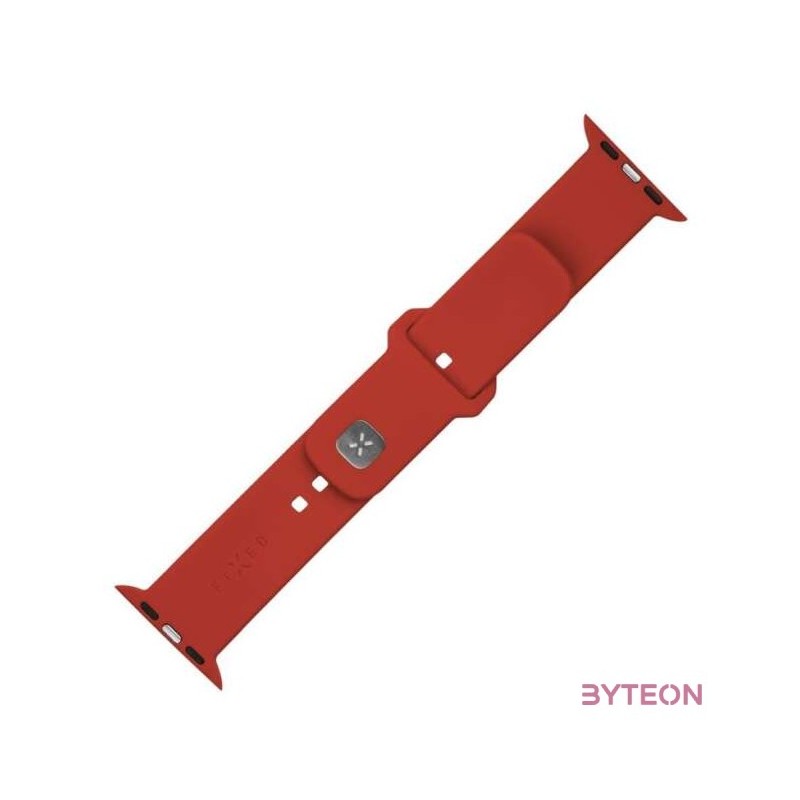 FIXED szilikon szíjkészlet az Apple Watch 42,44,45mm-e okosórákhoz, piros