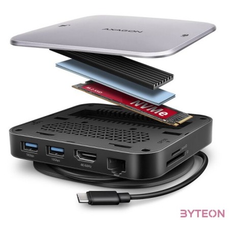 AXAGON HMC-UFO USB-C 10Gbps UFO 9in1 Hub