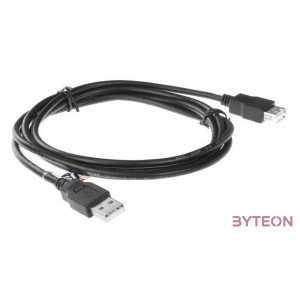 ACT AC3040 USB 2.0 extension cable A male - A female 1,8m Black