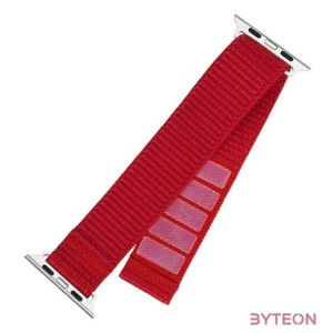 FIXED nylon sportos óraszíj Apple Watch Ultra 49mm-es okosórához, piros FIXNST2-1029-RD