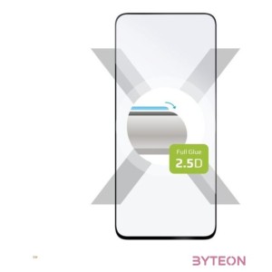 FIXED Teljes képernyős 2,5D-s edzett üvegfólia a Huawei Nova 12i-hez , fekete keret, FIXGFA-1375-BK