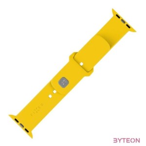 FIXED szilikon sportos óraszíj Apple Watch 38,40,41mm-es okosórákhoz, sárga