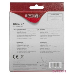 PowerON DMG-07 Wi-Fi 5  BT4.2 USB Adapter