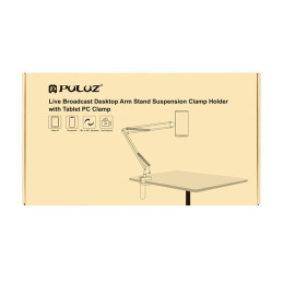 Puluz desk stand with phone/tablet holder (black)