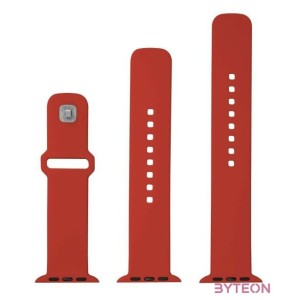 FIXED szilikon sportos óraszíj Apple Watch 38,40,41mm-es okosórákhoz, piros