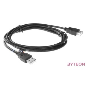 ACT AC3040 USB 2.0 extension cable A male - A female 1,8m Black