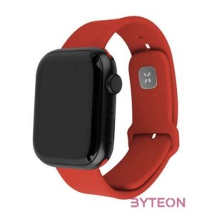 FIXED szilikon szíjkészlet az Apple Watch 42,44,45mm-e okosórákhoz, piros