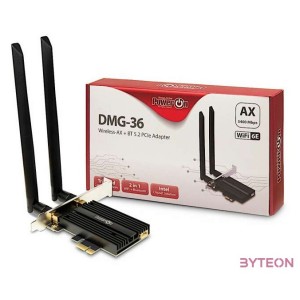 PowerON DMG-36 Wi-Fi 6  BT5.2 PCIe Adapter