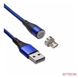 Akyga AK-USB-47 USB-A (m) , microUSB (m) magnetic 1m Blue