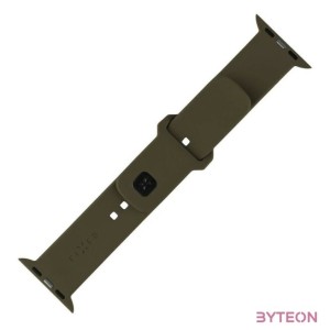 FIXED szilikon sportos óraszíj Apple Watch 38,40,41mm-es okosórákhoz, oliva