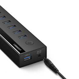 UGREEN US219 7 az 1-ben adapter, USB-elosztó 7x USB 3.0 (szürke)