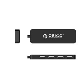 Orico hub adapter, USB-4x USB (fekete)