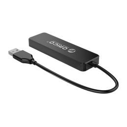 Orico hub adapter, USB-4x USB (fekete)