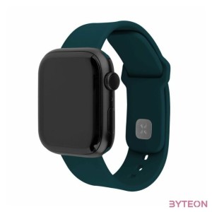 FIXED Sporty szilikon szíj az Apple Watch 42,44,45mm-es okosórákhoz, sötét zöld