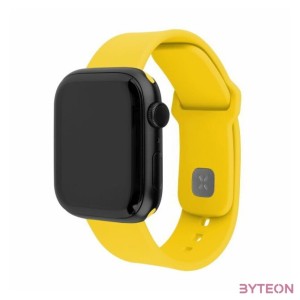 FIXED Sporty szilikon szíj az Apple Watch 42,44,45mm-es okosórákhoz, sárga