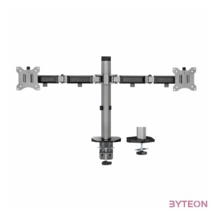 ACT AC8336 Dual Monitor Arm Office 17-32 Silver