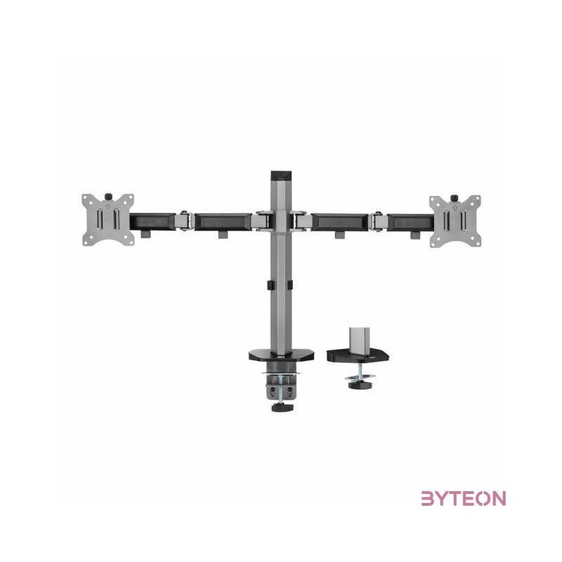 ACT AC8336 Dual Monitor Arm Office 17-32 Silver