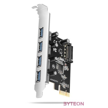 AXAGON PCEU-430RS PCIe Controller 4x ext. USB-A 5Gbps port