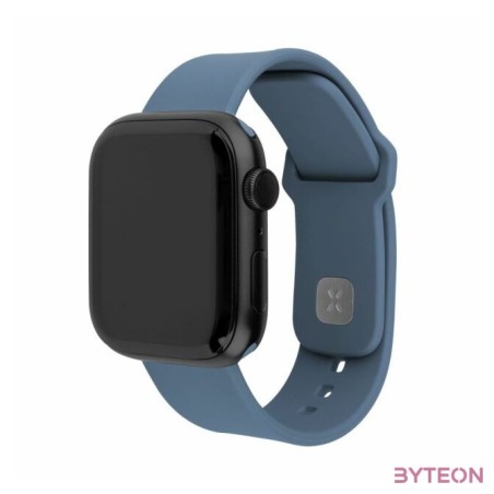 FIXED Sporty szilikon szíj az Apple Watch 42,44,45mm-es okosórákhoz, zöld-kék