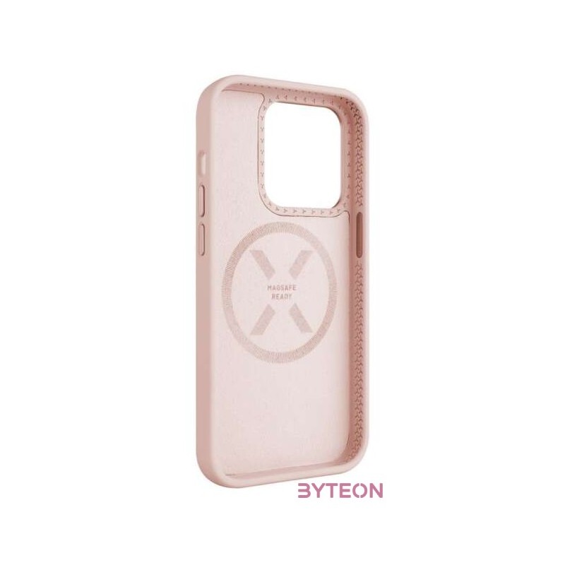 FIXED MagFlow telefontok MagSafe kompatibilis Apple iPhone 15-höz, pink