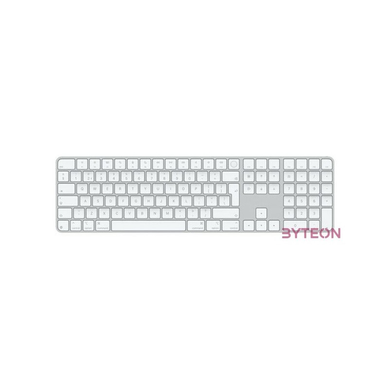 Apple Magic Keyboard (2024) Touch ID and Numeric Keypad Bluetooth Keyboard White HU