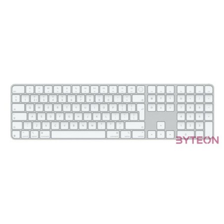 Apple Magic Keyboard (2024) Touch ID and Numeric Keypad Bluetooth Keyboard White HU