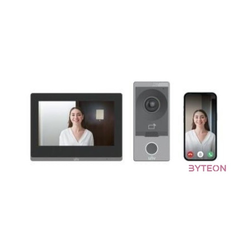 Uniview KIT,201S,372S 1 lakásos kaputelefon KIT