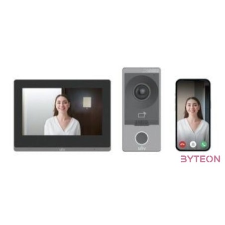Uniview KIT,201S,372S 1 lakásos kaputelefon KIT