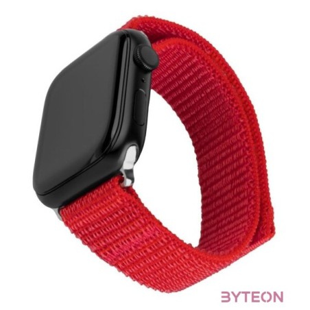 FIXED nylon sportos óraszíj Apple Watch 42,44,45mm-es okosórához, piros FIXNST2-434-RD