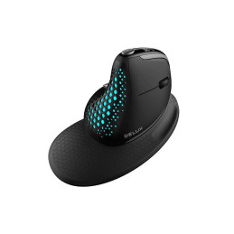 Delux M618XSD vezeték nélküli vertikális, ergonomikus egér BT+2.4G RGB