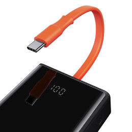 Powerbank Baseus 20000mAh, PD, 2xUSB + USB-C, USB-C 65W kábel (fekete)