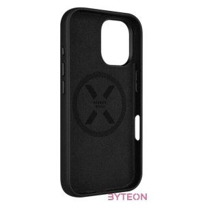 FIXED MagLeather telefontok MagSafe támogatással az Apple iPhone 16 készülékhez, fekete