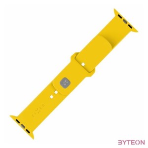 FIXED Sporty szilikon szíj az Apple Watch 42,44,45mm-es okosórákhoz, sárga