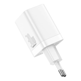 Baseus Super Si Pro gyorstöltő USB + USB-C 30W (fehér)