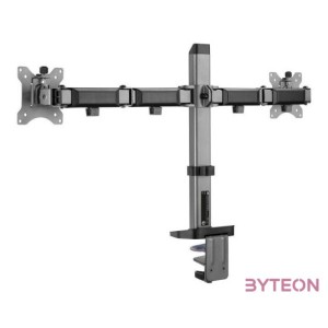 ACT AC8336 Dual Monitor Arm Office 17-32 Silver