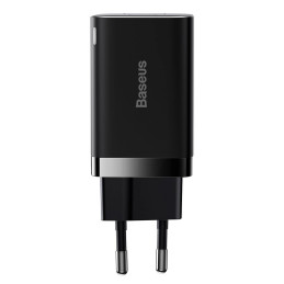 Baseus Super Si Pro gyorstöltő USB + USB-C 30W (fekete)