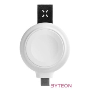 FIXED Orb vezetéknélküli töltő Apple okosórákhoz, USB Type-C, MFI tanusítvány, fehér