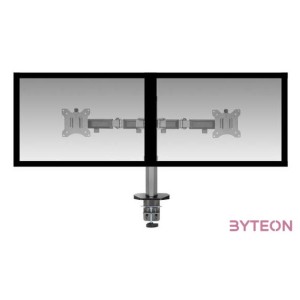 ACT AC8336 Dual Monitor Arm Office 17-32 Silver