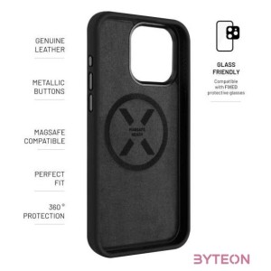 FIXED MagFlow telefontok MagSafe kompatibilis Apple iPhone 15 Pro-hoz, fekete