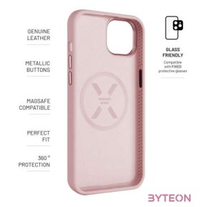 FIXED MagFlow telefontok MagSafe kompatibilis Apple iPhone 15-höz, pink