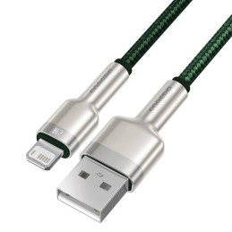 USB-kábel Lightning Baseus Cafule-hez, 2,4A, 1m (zöld)