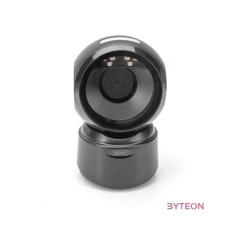 Digitus 2D Desktop USB Barcode Vonalkódolvasó Black