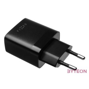 FIXED hálózati töltő, 2USB-A kimenet, 17W  USB,USB-C kábel, fekete