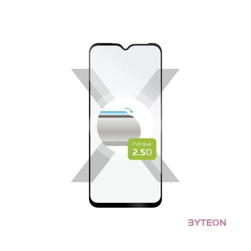 FIXED Teljesen fedő védőfólia Samsung Galaxy A14 5G készülékhez, Fix, Biztonságos üveg, Fekete