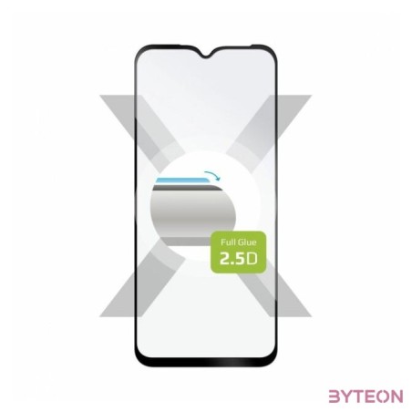 FIXED Teljesen fedő védőfólia Samsung Galaxy A14 5G készülékhez, Fix, Biztonságos üveg, Fekete