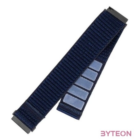 FIXED nylon sportos óraszíj Apple Watch 42,44,45mm-es okosórához, sötétkék FIXNST2-434-DBL