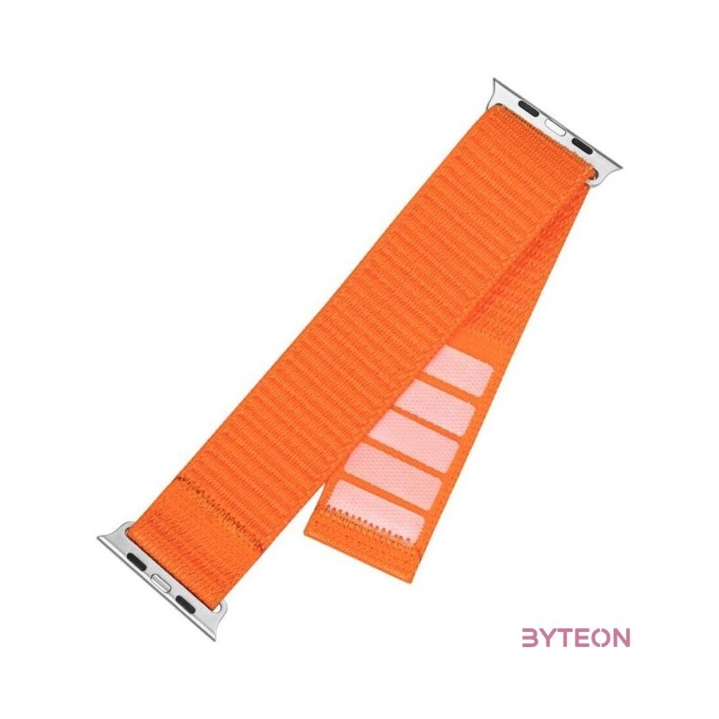 FIXED nylon sportos óraszíj Apple Watch Ultra 49mm-es okosórához, narancssárga FIXNST2-1029-OR