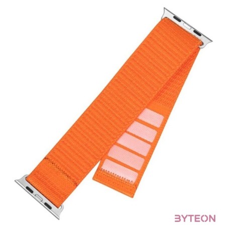 FIXED nylon sportos óraszíj Apple Watch Ultra 49mm-es okosórához, narancssárga FIXNST2-1029-OR